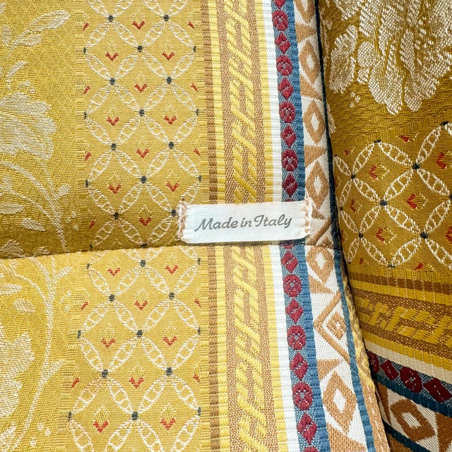 Late 20th Century Neoclassical Revival Italian Maximalist Grand Scale Armchair With Bolsters and Tassels For Sale - Image 14 of 14