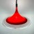 Red Mid-Century Red Plastic Albatros Pendant Lamp from Meblo, Yugoslavia, 1970s For Sale - Image 8 of 12