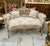 Rococo French Rococo-Style Sofa – Pastel Floral Upholstery With Ornate Gold Leaf & Carved Frame For Sale - Image 3 of 6