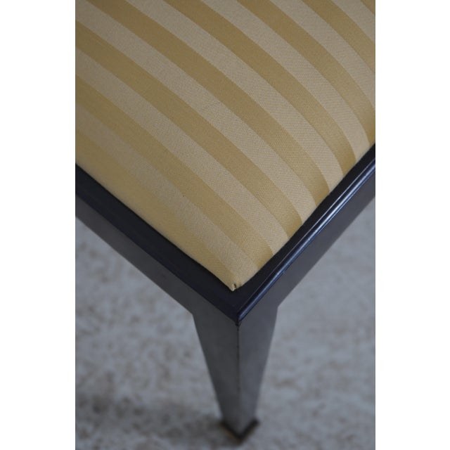 Set of 10 Henkel Harris Black Finish Hepplewhite Dining Room Chairs For Sale - Image 14 of 18