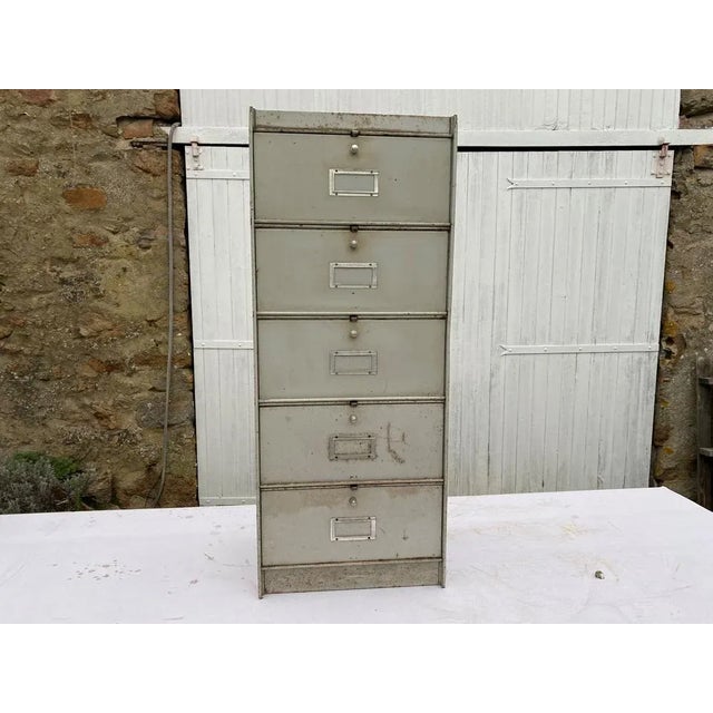 Industrial Cabinet in Metal, 1950 For Sale - Image 11 of 12