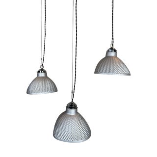 Pendant Lamps from Helioray, 1950s, Set of 3 For Sale