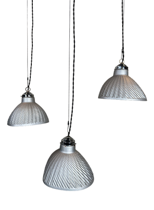 Pendant Lamps from Helioray, 1950s, Set of 3