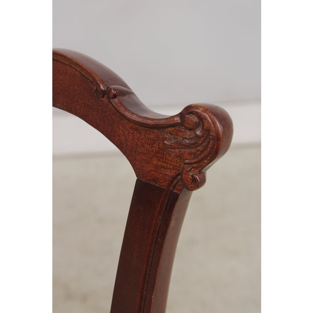 Chippendale Style Mahogany Window Bench For Sale - Image 17 of 18