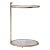 Ciro Metal & Mirrored Accent Table, Gold For Sale