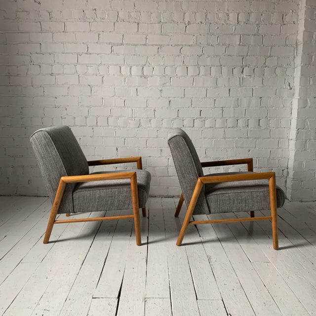 Mid-Century Modern Mid-Century ModernLeslie Diamond for Conant Ball Lounge Chairs - a Pair For Sale - Image 3 of 6