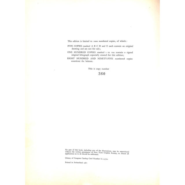 Traditional "Variations Drawings, Water Colors, Etchings and Lithographs by Vertes" 1961 Roger-Marx. Claude [Text By] For Sale - Image 3 of 12