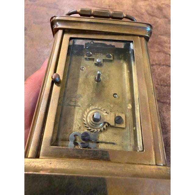 French Late 19th Century Carriage Clock, Brass Case, Circa 1890 For Sale In Indianapolis - Image 6 of 18