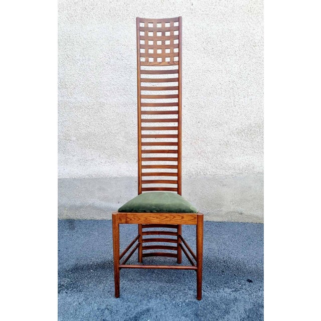 Mid-Century Hill House 1 Chair by Charles Rennie Machintosh, Italy, 1980s For Sale - Image 12 of 12