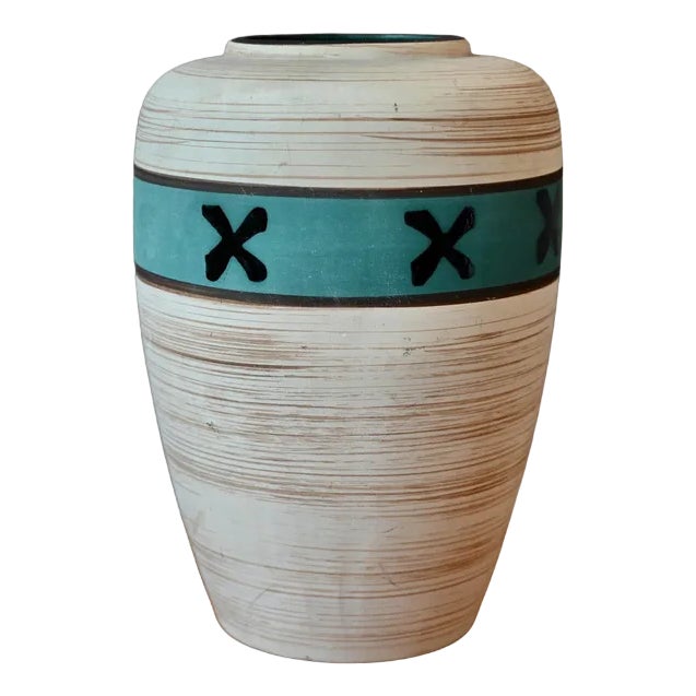 Vase with Abstract Decoration from Scheurich, 1960s For Sale