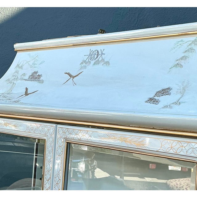 Chinoiserie Vintage Chinoiserie Pagoda Cabinet For Sale - Image 3 of 12