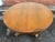 Wood 19th Century Regency Style Tiger Oak Round Dining Table With 4 Leaves. For Sale - Image 7 of 12