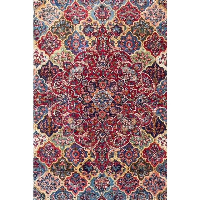 Early 20th Century Zabihi Collection Jewel Toned Signed Oversize Persian Kashan Rug For Sale In New York - Image 6 of 12