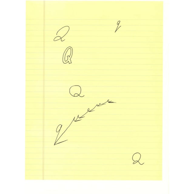 David Hockney, Q from Hockneys Alphabet, Lithograph, Framed For Sale - Image 4 of 4