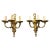 Bronze A Pair of 1940s Gilt Bronze Sconces For Sale - Image 8 of 8