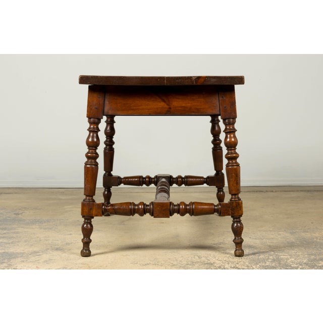 Late 19th Century French Provincial Oak Writing Table For Sale - Image 10 of 18