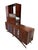 Mid-Century Modern Mid-Century Modern 2-Piece Kagan Style Dark Walnut Sideboard W/Bar Cabinet For Sale - Image 3 of 13