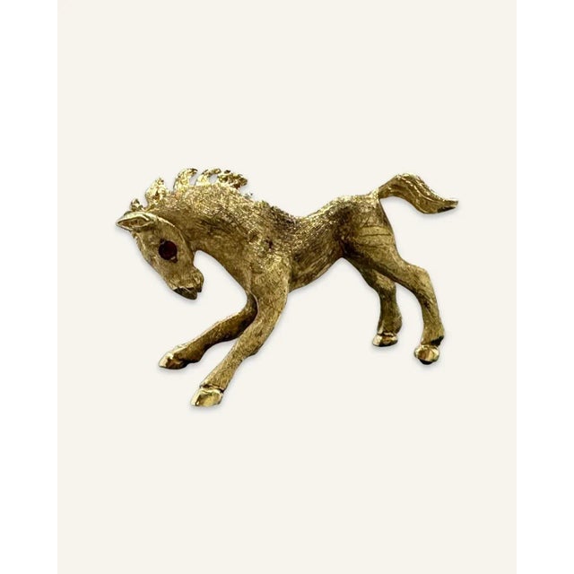 1960s Tiny 14k Freestanding Cartier Foal on Agate Base For Sale - Image 6 of 10