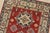 Kazak Runner 2’7” X 6’6” Red Wool Tribal Hand-Knotted Oriental Rug For Sale In Philadelphia - Image 6 of 12