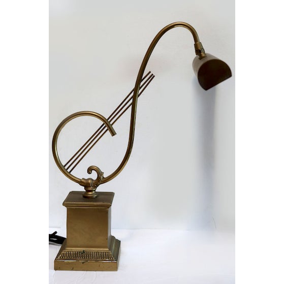Vintage 1960s Treble Clef Piano Light For Sale - Image 13 of 13