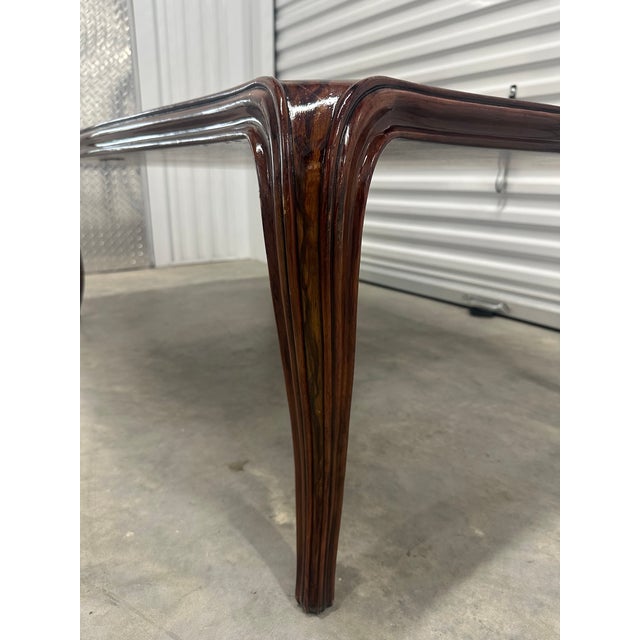 Theodore Alexander Keno Brothers "Fine Point Ii" Exotic Veneer Cocktail Coffee Table For Sale - Image 11 of 14