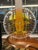 "Amber Bloom" Sandblasted and Blown Glass Decorative Bowl. Purchased from Edgewood Orchard Galleries in 2018. Created by...