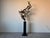 Modern Curtis Jere “Flying Birds” Brutalist Torch-Cut Metal Floor Sculpture on Pedestal/ Sold For Sale - Image 9 of 12