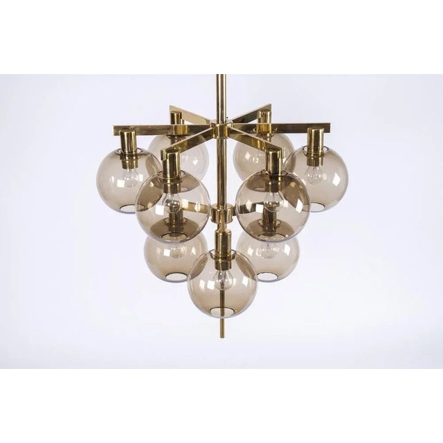 Brass Chandelier Model 348/9 from Hans-Agne Jakobsson, 1960s For Sale - Image 9 of 13