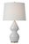 Transitional Thomas O'Brien by Visual Comfort Signature Noppon 30" Table Lamp in Veiled White with Linen Shade For Sale - Image 3 of 3