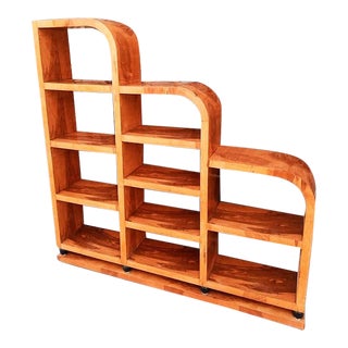 Art Deco Design Xxl Bookcase Birch Unit Furniture For Sale