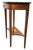 Brown Small Antique Rosewood Demi Lune Side Table, 1890 For Sale - Image 8 of 17