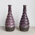 Ceramic Pair of Vintage Twisted Violet Glazed Terracotta Pottery Vases, Mid 20th Century For Sale - Image 7 of 13