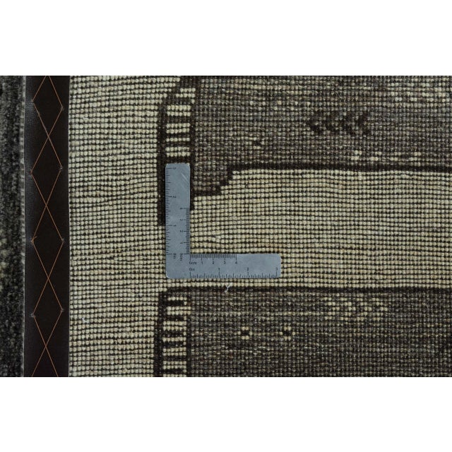 Hand-Knotted Gabbeh Nomadic Rug For Sale - Image 10 of 11