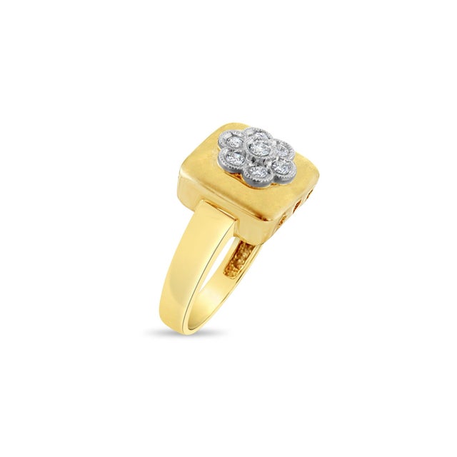 ♥ Product Summary ♥ Main Stone: Diamond Metal Choice: 14K Yellow Gold Stone Cut: Round Weight: 4 grams Dimensions: 12mm x...