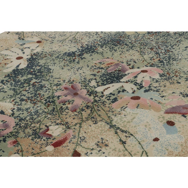 Rug & Kilim’s Contemporary Abstract Rug With Polychromatic Floral ...