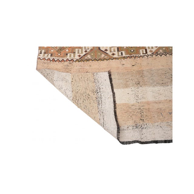 Faded Vintage Decorative Kilim Rug - 4`1″ X 5`1″ For Sale - Image 4 of 6