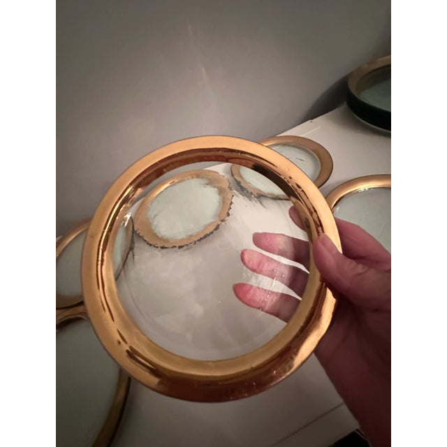 Annieglass, 6 Appetizer or Dessert Plates 7" in Diameter For Sale In New York - Image 6 of 6