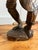 African Vintage Large Wooden Folk Art Carving/Statue of a Man With a Pipe For Sale - Image 3 of 12