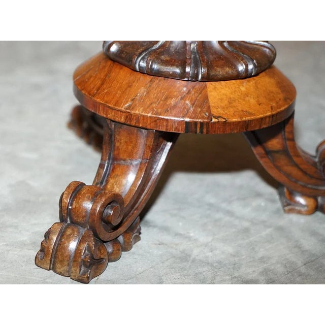 Antique William IV Hardwood Side Table with Display Case Top, 1830s For Sale - Image 4 of 13