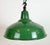 1960s Industrial British Green Enamel Factory Pendant Lamp, 1960s For Sale - Image 5 of 18