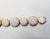 1960s Vintage 1960s Signed Hobe Goldtone Round Iridescent Rhinestone Link Bracelet For Sale - Image 5 of 9