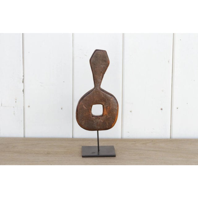 Antique Patinated Churn Handle From Nepal For Sale In Los Angeles - Image 6 of 7