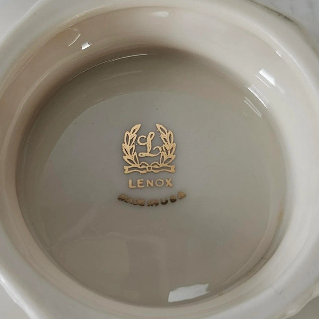Lenox Symphony Bon Bon Fine China Footed Bowl For Sale In San Francisco - Image 6 of 7