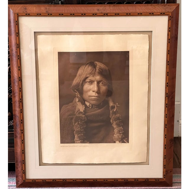 Framed Edward Curtis Oku'wa -Tse Cloud Yellow an Ildefonso C 1905 Christopher Cordozo For Sale - Image 13 of 13