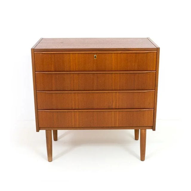 Scandinavian Chest of Drawers in Teak, 1960s For Sale - Image 6 of 6