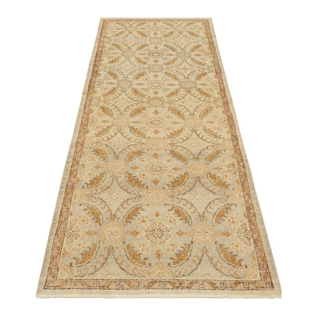Traditional Vintage Turkish Runner in Blue, With Herati Floral Patterns, From Rug & Kilim For Sale - Image 3 of 7