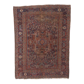 Late 19th Century Antique Persian Shiraz Rug - 06'10 X 09'00 For Sale