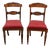 William IV Revival Mahogany Inlaid Side Chairs, Set of 2 For Sale