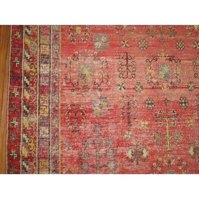 19th Century Zabihi Collection Khotan Worn Gallery Size Rug - 6'4" x 12'8" For Sale - Image 4 of 8