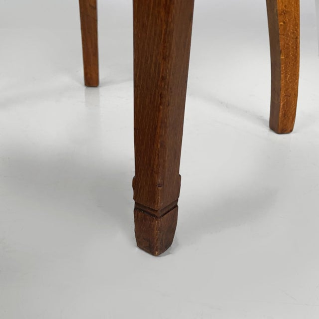 Art Deco Italian Tub Chair in Wood and White Fabric, 1930s For Sale - Image 17 of 18